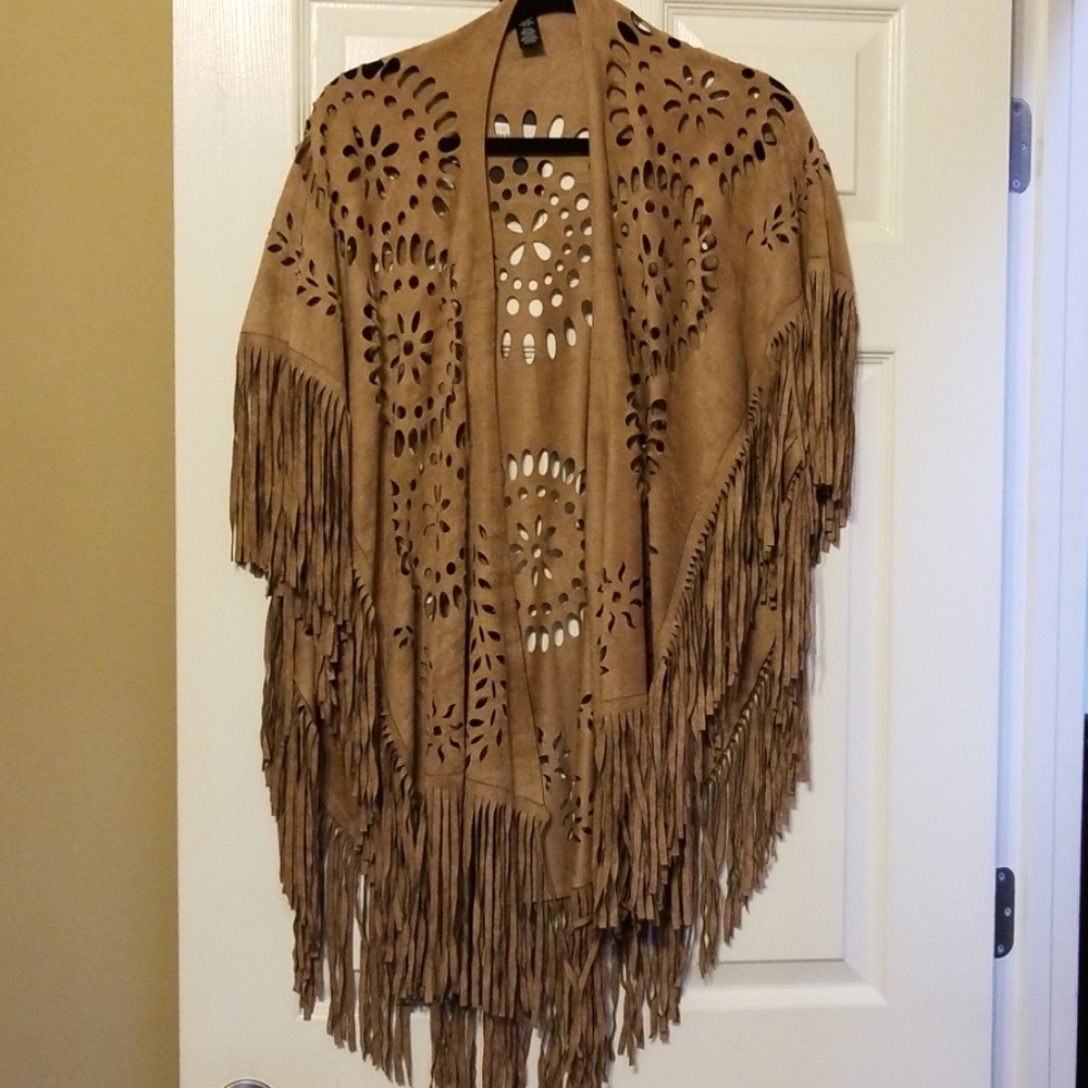 Fringe poncho